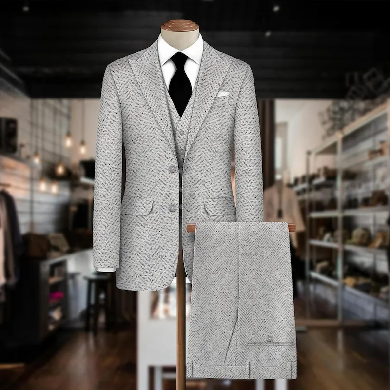 Terry Wool Blend Suiting Fabric – Jinal Collection